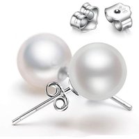925 Sterling Silver Pearl Retro Stud Earrings For Women Luxury Designer Jewelry Accessories GaaBou