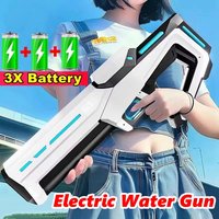 Electric Water Guns for Adults Powerful Squirt Automatic Suction Water Storage Gun Blasters Summer Pool Outdoor Game Toy Gift