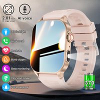 LIGE New Smart Watch Women Bluetooth Call AI Voice Custom Watch Face Sport Bracelet 2.01" HD Display Health Monitor Smart watch