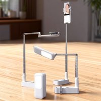 1PCS Practical Phone Holder Stand Wireless Fill Light Durable Wireless Selfie Live Broadcast Mount 1000mAh Light For iOS Android