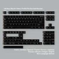 GMK Minimalist Black Mechanical Keyboard keycaps German Spanish French Russian Korean Abnt2 Japanese Cherry Profile PBT Keycap