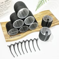 18pcs/Set Large Size Curling Iron with Clip No Heat Curling Iron Self-Adhesive Curling Iron Suitable for Long/Medium/Short Hair