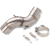 AliExpress NONE For Kawasaki Z900 2017-2025 Motorcycle Exhaust Modify Middle Pipe Stainless 51mm Escape Racing Adapter Tube Street Bike Kit