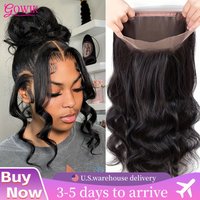 360 HD dentelle avant perruque cheveux humains 250% densité vague de corps Transparent dentelle frontale perruque pré-plumé cheveux pleine ligne de cheveux perruques naturelles