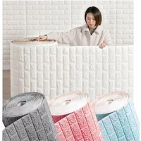 1/3/5/10 M 3D Self-adhesive Wallpaper Stickers 3M Brick Wall Stickers Home Decor Wallpaper for Walls DIY Bedroom Papel De Parede