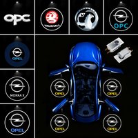 2pcs LED Car door universal projector high-definition welcome lights For Opel Insignia Astra Antara Meriva Zafira H G Corsa