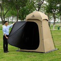 Prinvicy Changing Clothes Tent Black Vinyl Outdoor Camping Shower Bath Mobile Toilet Waterproof Sunscreen Oxford Fishing Tour