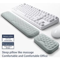 Keyboard Mouse Wrist Rest Memory Foam Keyboard Mouse Wrist Rest Ergonomic Design Wrist Pad For Computer Keyboard Laptop Mousepad