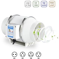 3" 4" 5" 6" 8" 220V Home Silent Inline Pipe Duct Fan Bathroom Kitchen Ventilation Toilet Exhaust Fan 75/100/125/150/200mm