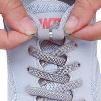 1Pair 6mm Wide Flat Shoelace Colorful Capsule Buckle No Tie Shoe Laces Elastic Shoelaces Sneakers Unisex Lazy Shoe Accessories