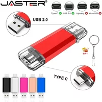 TYPE C 2 IN 1 High Speed USB Flash Drive 128GB Key Chain Pen Drive 64GB USB Stick Flash Disk for Android PC/Car Memory Stick 32G