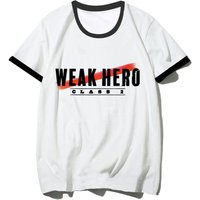 T-Shirt der Weak Hero Class für Damen, trendige Ästhetik, 80er-Jahre, 2000er-Jahre, Damen, buntes T-Shirt, klassische Grafik, Punk, Popkultur, Grafik, Universität