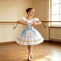 Adult Professional Ballet Dress Long Girls Women Romantic Tutu Swan Dance Performance Costumes Children Giselle Ballerina Dress