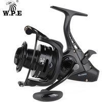W.P.E NL Carp Fishing Reel 5000/6000/7000 Spinning Fishing Reel High Gear Ratio 5.1:1 5+1 Ball Bearings Full Metal Spool Pesca