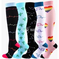 New Compression Socks Fit For Medical Varicose Veins Edema Diabetes Nurse Maternity Pregnant Women Socks Men Носки Cycling Socks