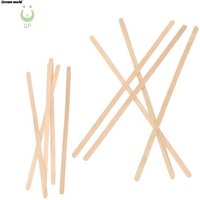 50pcs Disposable Wooden Coffee Stirrers Hot Cold Drinking Stir Beverage Stir Sticks Biodegradable Utensils Bar Cafe or Home Use