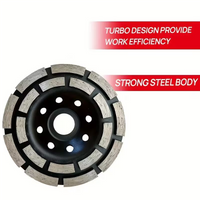 Diamond cup Concrete Grinding wheel 125mm 100mm Double Row Diamond Angle Grinder Cup Disc for Concrete Stone Ceramic Turbo