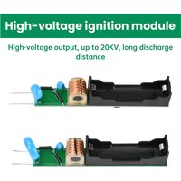 DC3.7V Ignition Coil Booster, 20 KV Integrated Battery High-Voltage Module, Discharge Coil Booster Arc Generator