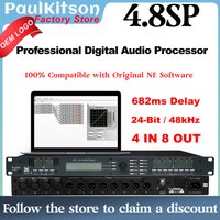 Professional 4.8SP Audio Processor 4 In 8 Out DSP System Support Original NE Software 24-Bit Digital Stage Speaker Management