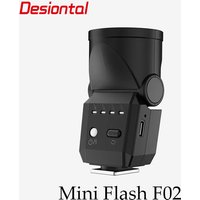 F02 Mini Camera Universal Flash 6500K for Canon Fuji Sony Nikon Panasonic DSLR Video Vlog Photography
