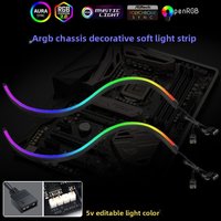 ARGB Motherboard PC Case Decoration 5V LED Strip - RGB Phantom Sync with Screen, AURA Sync Compatible 3Pin LED Strip