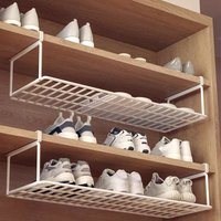 1/2pcs Creative Layered Shoe Rack Home Dorm Office Shoe Cabinet Partition Artifact Space Saving Shoe Storage Shelf