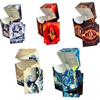 Broad Game Trading Card Cases Starry sky Waves Eye Card Deck Box 100+Storage MTG Deck Box With One Dividers Collectible
