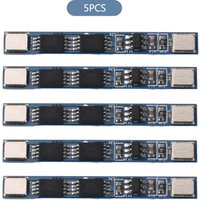 5PCS 1S 3.7V 4A Li-ion Battery Charging Protection Board Module 2MOS BMS 18650 Battery Protection Board