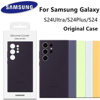 Original For Samsung Galaxy S24 Ultra Case High Quality Silicone Cover For S24Ultra S24 Plus S24 Protector Shell & Box