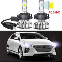 2Pcs Car LED Headlight Bulbs For Hyundai Ioniq 2017 2018 2019 2020 High Low Beam(Only fit original is halogen)