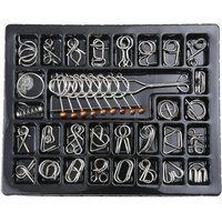 Materials Metal 3D Montessori Puzzle Wire Difficult Disentanglement Iron Brain Teaser IQ Test Toys Juegos De Ingenio Y Habilidad