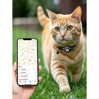 Smart Anti-Lost Cat Collar with Dual System GPS Tracker Adjustable Reflective Dogs Cats Collar Wireless Pets Anti-lost Locator