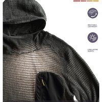Thermolite ® Wszystkosezonowa, ultralekka, oddychająca bluza termiczna 190g, miejska odzież outdoorowa typu techwear, warstwa środkowa z otworami na kciuki i kieszenią na zamek błyskawiczny.
