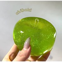 Chiboki Starlight Series Crystal Handmade Ball Vaseline Weakness Squeezable Toy Non-Bouncing Fruit Shaped Stress Relief