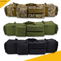 Tactical Gun Bag Large Capacity Double Long Gun Shoulder Carry Case with Protective Foam Pad for Hunting Shooting Airsoft