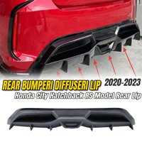 For Honda City Hatchback 2020-2023 RS Style Rear Bumper Lip Spoiler Diffuser Exhaust Trim