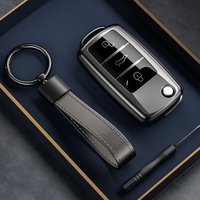 New TPU Car Remote Key Case Cover For Volkswagen VW Polo Golf Passat Tiguan Beetle Caddy T5 Up Eos Skoda Octavia Seat Leon Altea