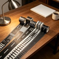 Road Railway Track Road Tape Children's Traffic DIY Washi Tape