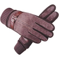 AliExpress NONE Men's autumn and winter outdoor cycling motorcycle windproof, anti slip, thick velvet, warm touch screen gloves