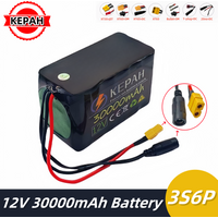 KEPAH 3S6P 12V 30000mah 100% original lpega18650 lithium ion rechargeable battery pack for motorcycle spray and other equipment