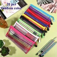 20-Pack Nylon 9x7-Inch Multi-Functional Zipper Storage Bags for Travel And Office Use with Zippered Document Bags And Pockets