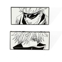 Anime Jujutsu Kaisen Brooch Gojo Satoru Itadori Yuji Enamel Pins Metal Badge Brooch For Backpack Hat Jacket Jewelry Accessories