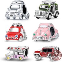 Hot Sale 925 Sterling Silver Car Bicycle Romantic Travel Charms Fit Original Bracelets DIY Jewelry Making For Women Gift