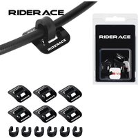 6Pcs/set Bicycle Shift Brake Housing Line Tubing Buckle W/C-Clips Frame Cable Guide Tube Clip Bike Oil Tube Fixed Clamp Adapter