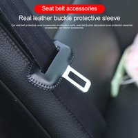 Universal Car Seat Belt Buckle Clip Protector leather Interior Button Case Anti-Scratch Cover Safety Car Accessories