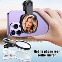 Mobile Phone Rear Selfie Mirror, Sky Mirror Reflection Clip, HD Camera Viewfinder for All Smartphones