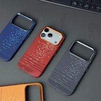 Starry Sky Carbon Fiber Texture Case for iPhone 17 16 15 Pro Max Magnetic Magnets Charging Back Covers Camera Lens Design Shell