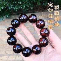 Hainan Huanghuali , Imperial Purple Old Wood Men's Style, 2.0mm Single Strand Buddhist Beads, Wooden Bracelet