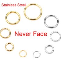 100pcs PVD Stainless Steel Open Jump Rings Lot 3 4 5 6 7 8 10 mm Split Rings Connectors For Bracelet Necklace Diy Jewelry Making