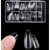 New 120pcs Nail Extension Tips Artificial Nail Tips for Extension Soft Gel Tips for Nails Capsule for Women CDJ08